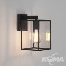 Box lantern kinkiet zewnętrzny 1x60W E27 230V czarny